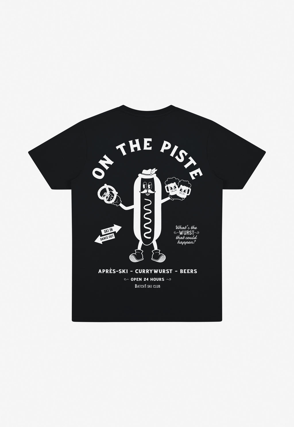 On The Piste T-Shirt in Black