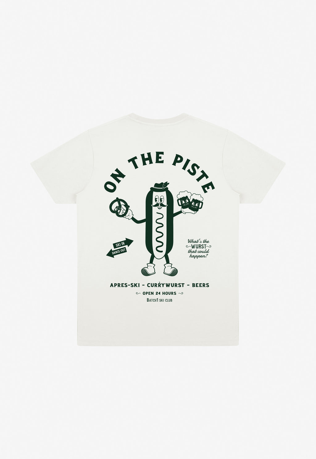 On The Piste T-Shirt in Off White