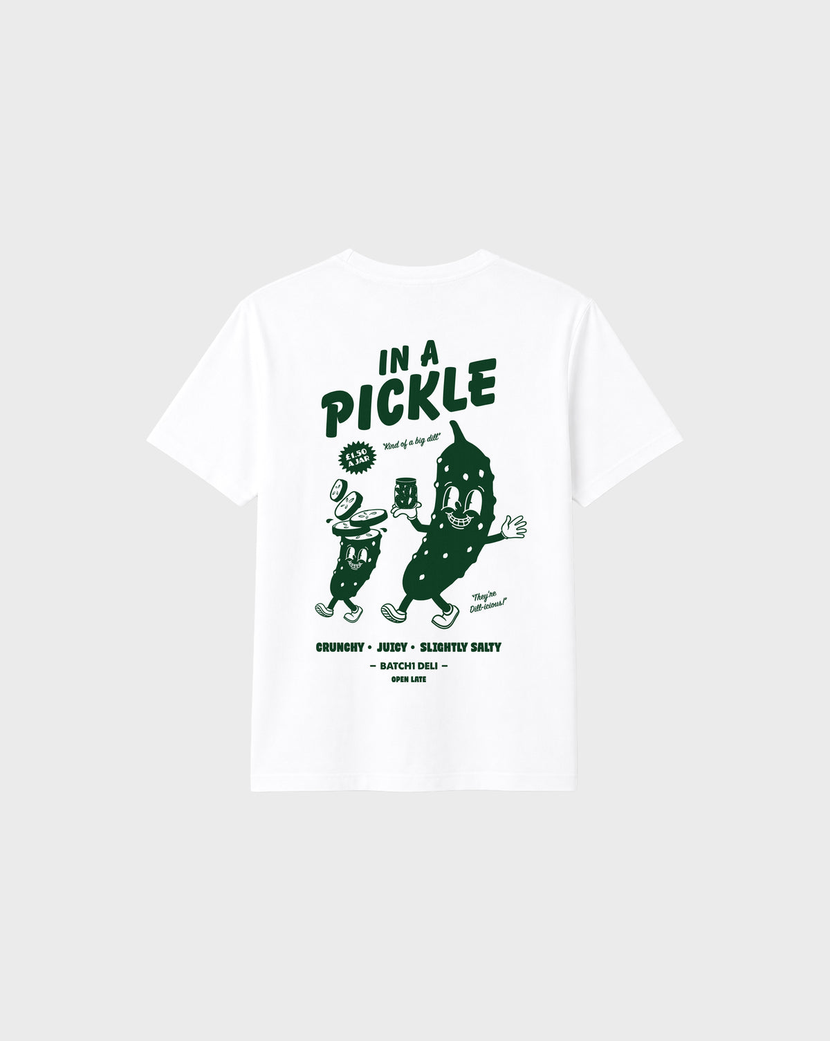 In a Pickle Graphic T-Shirt in White