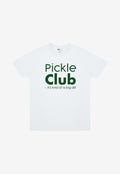 Pickle Club Slogan T-Shirt in White