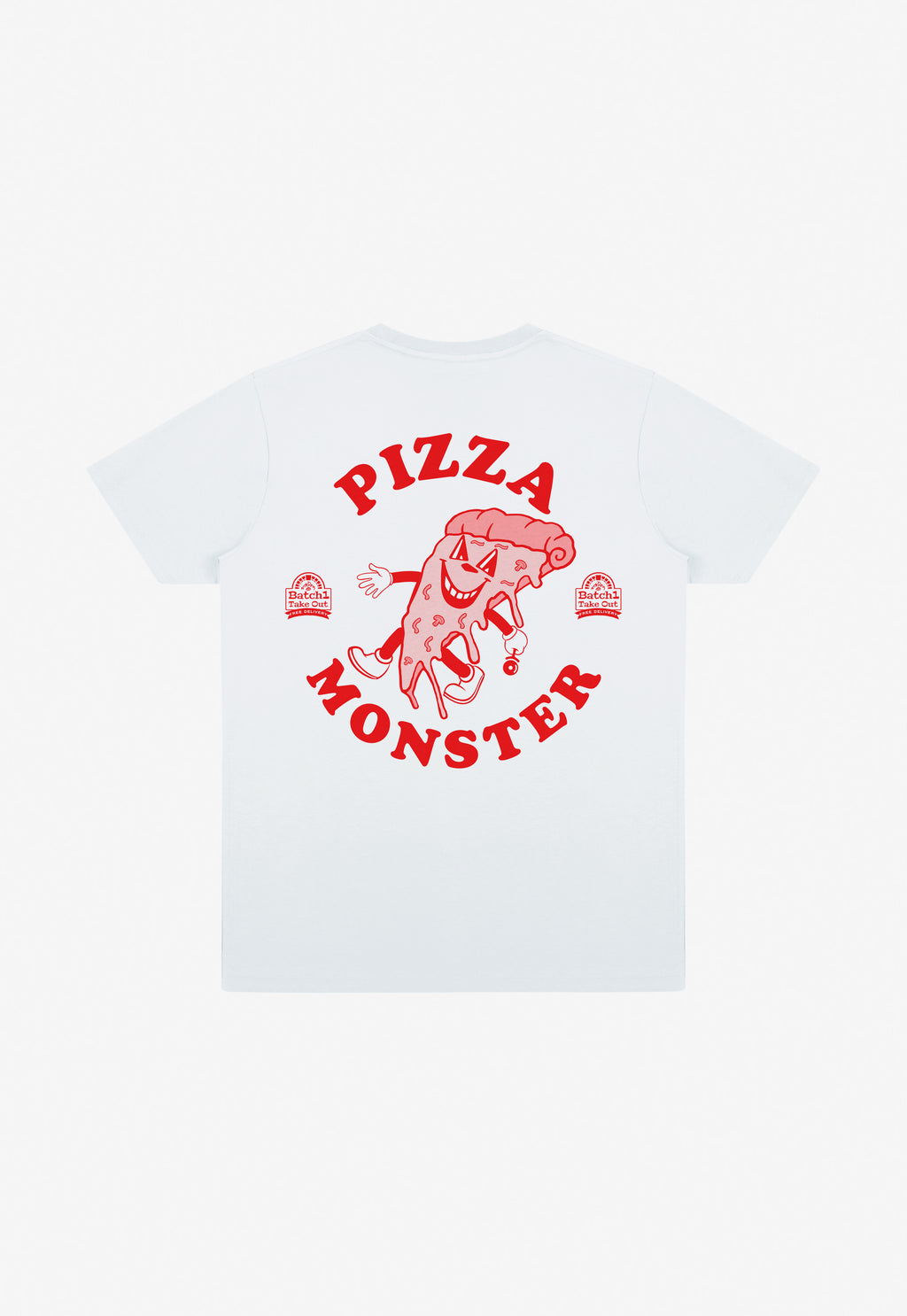 Pizza Monster T-Shirt In White