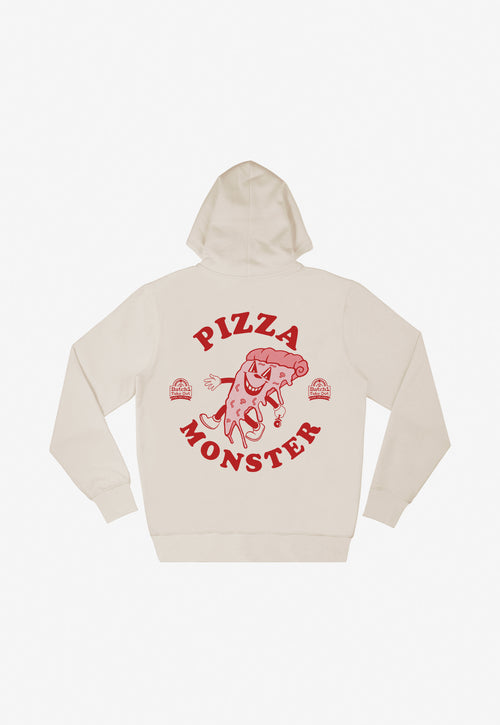 Pizza Monster Hoodie in Sand