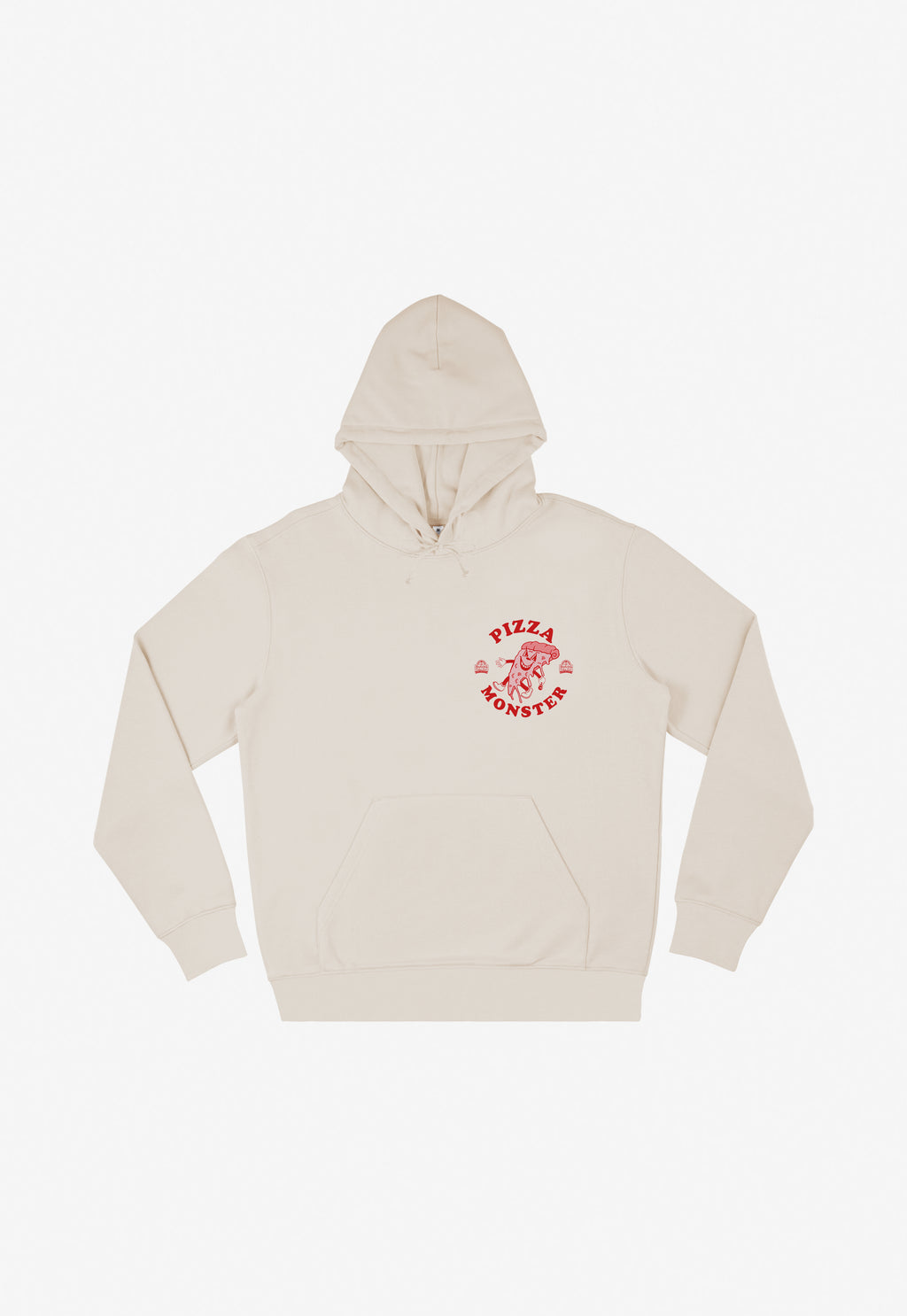 Pizza Monster Hoodie in Sand