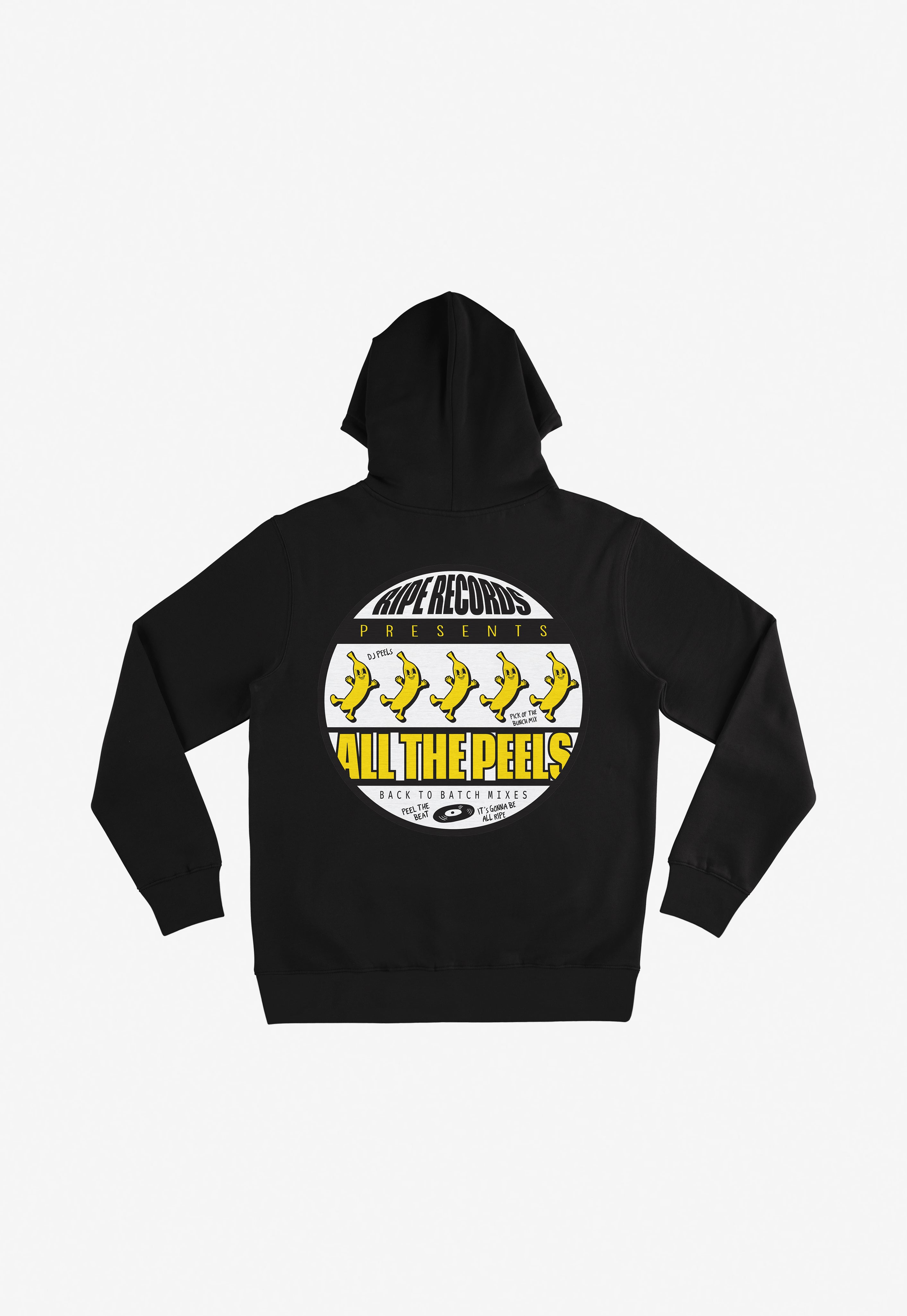 Ripe Records Graphic Hoodie in Black