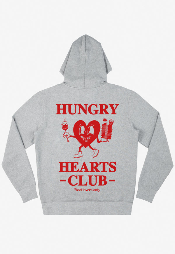 Hungry Hearts Club Hoodie in Grey