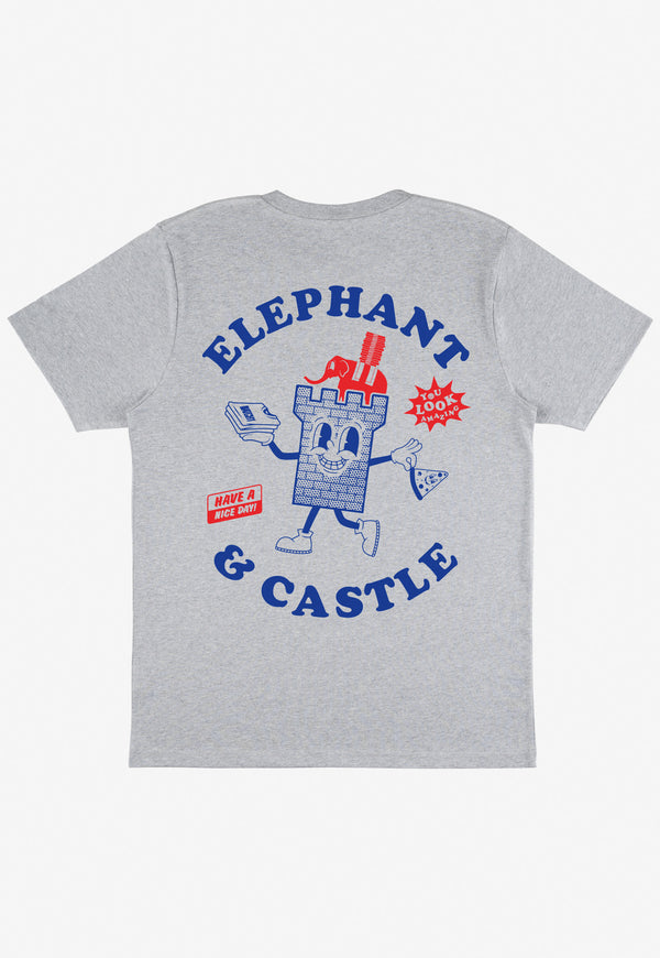 Elephant And Castle T-Shirt in Grey