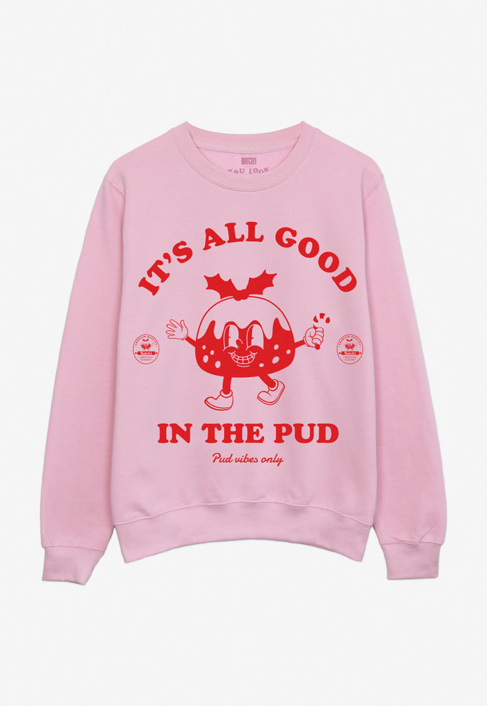 Pink on sale slogan jumper