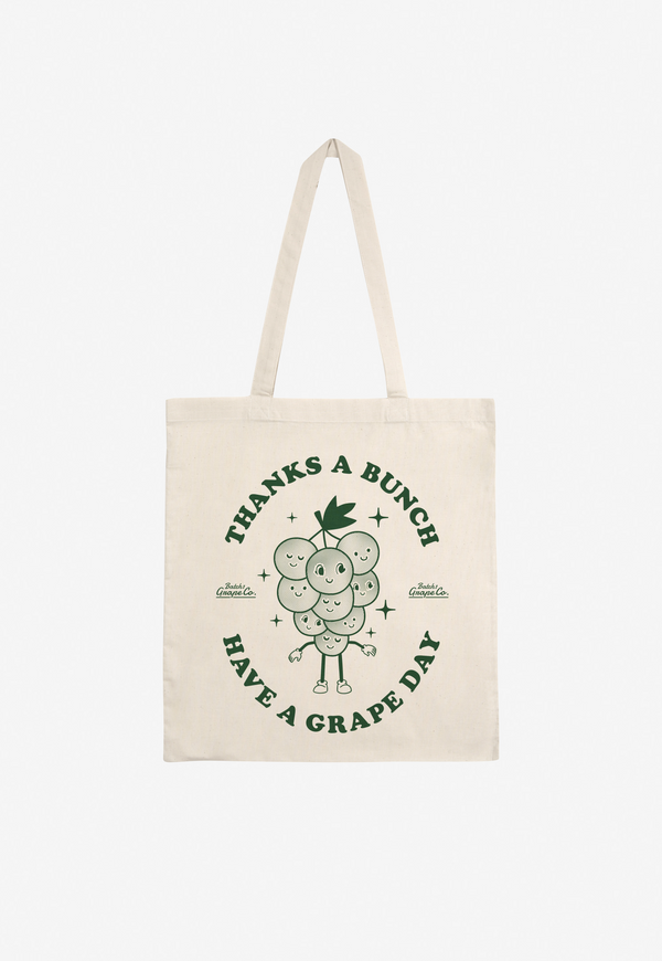 Thanks A Bunch Printed Graphic Tote Bag