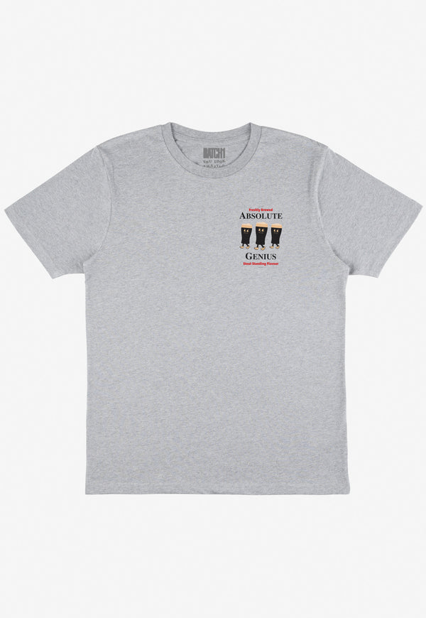 grey oversized t-shirt with graphic beer character by batch1