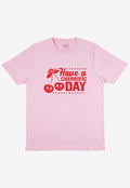 cherry pink graphic t-shirt for mother's day gift or summer t-shirt