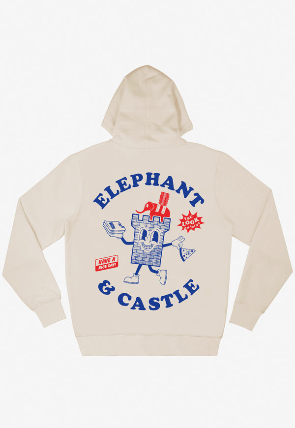 Elephant And Castle Hoodie in Vanilla