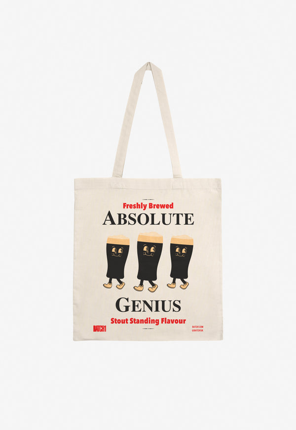 graphic beer character tote bag perfect father's day gift 