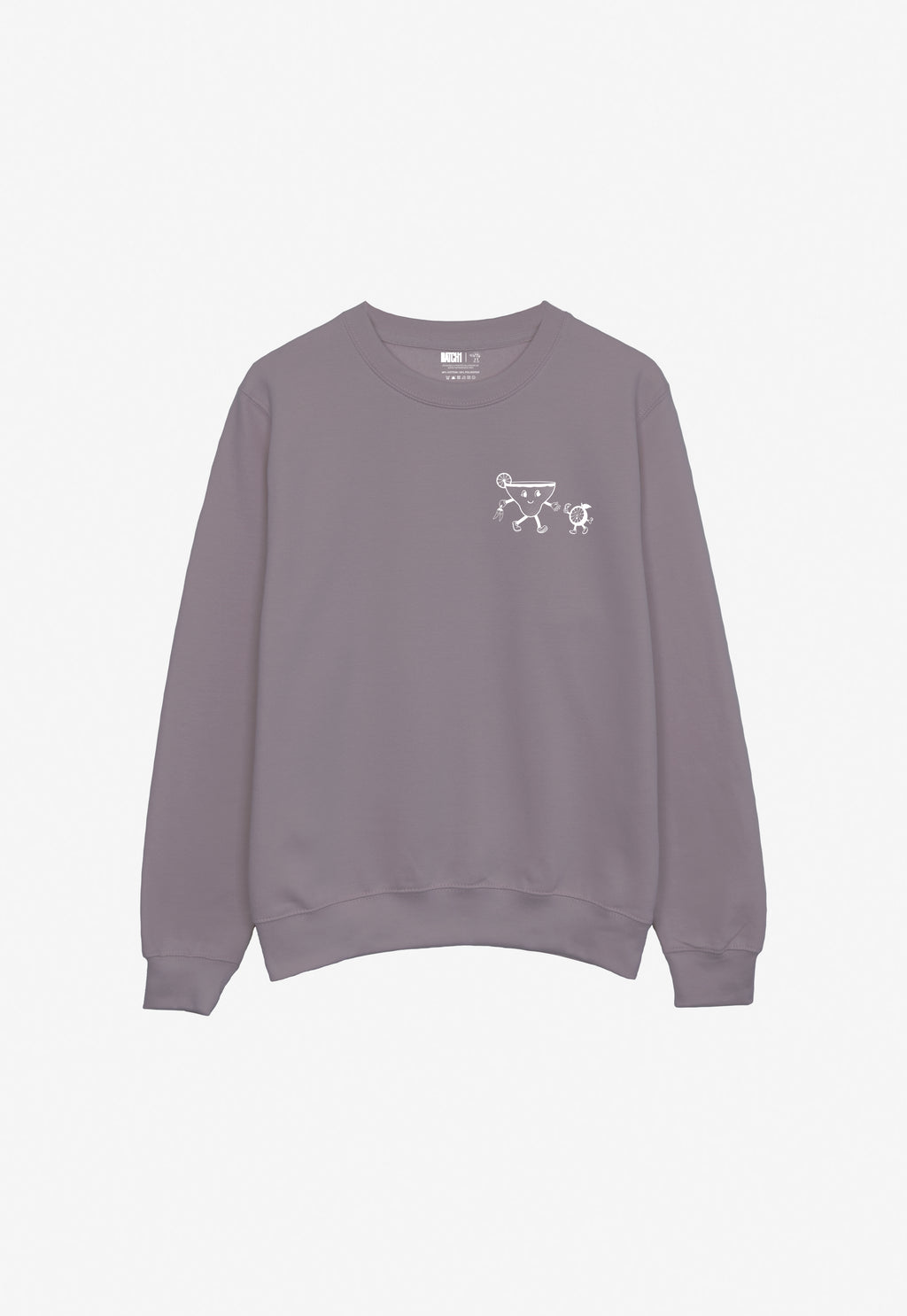 Spicy margarita purple sweatshirt with graphic print