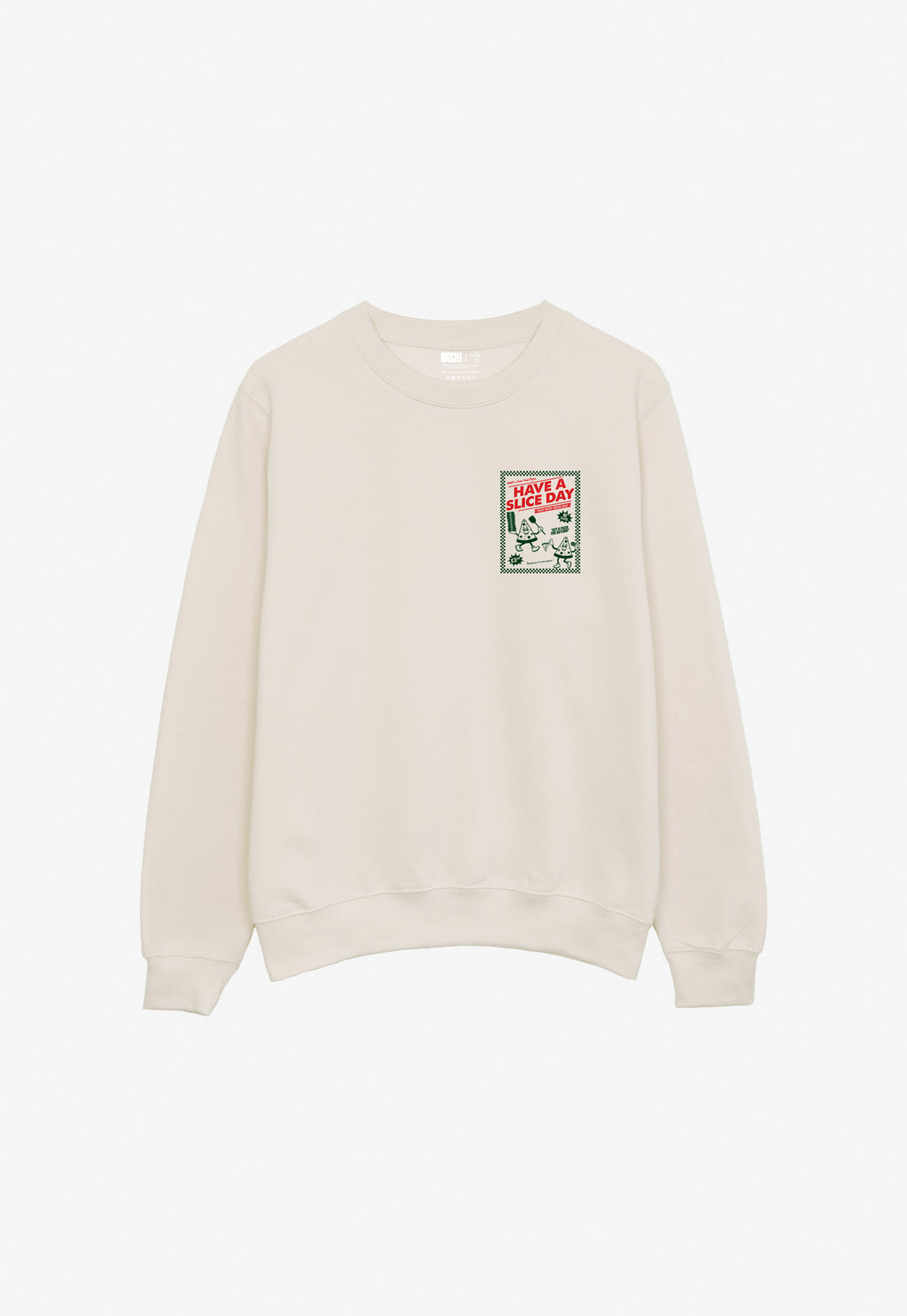 Have A Slice Day Sweatshirt in Sand