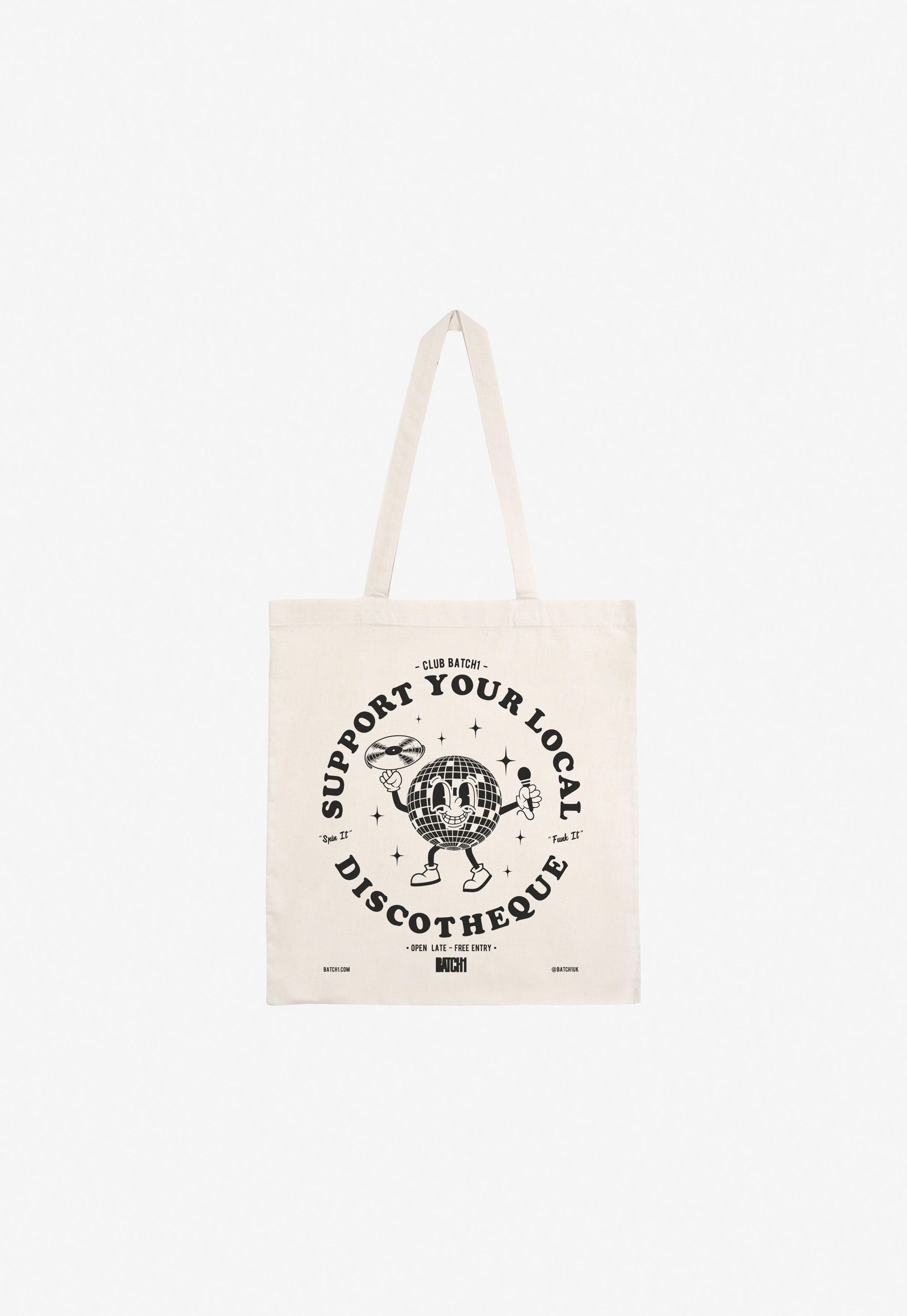 Support Your Local Discotheque Tote Bag