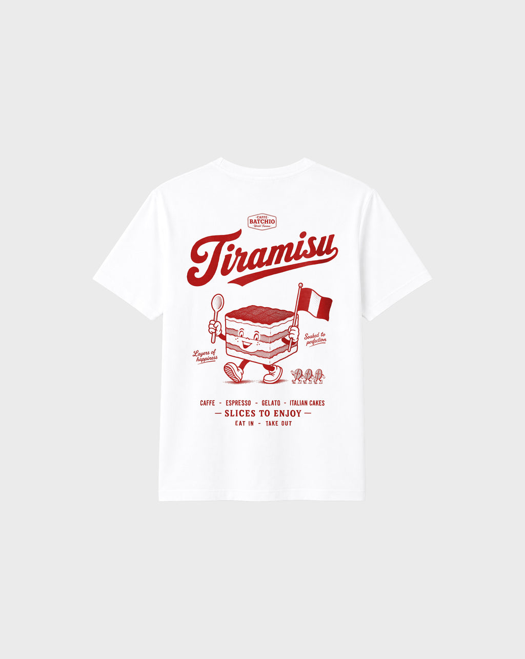 Tiramisu Graphic T-Shirt in White