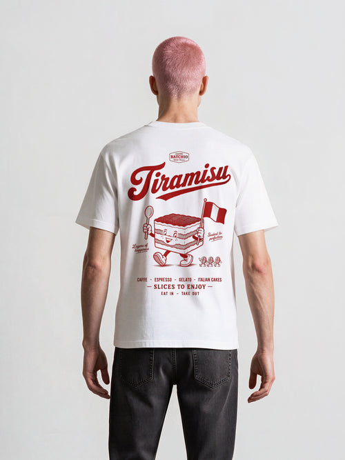 Tiramisu Graphic T-Shirt in White