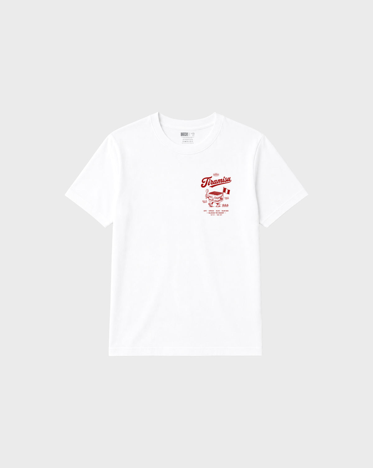 Tiramisu Graphic T-Shirt in White
