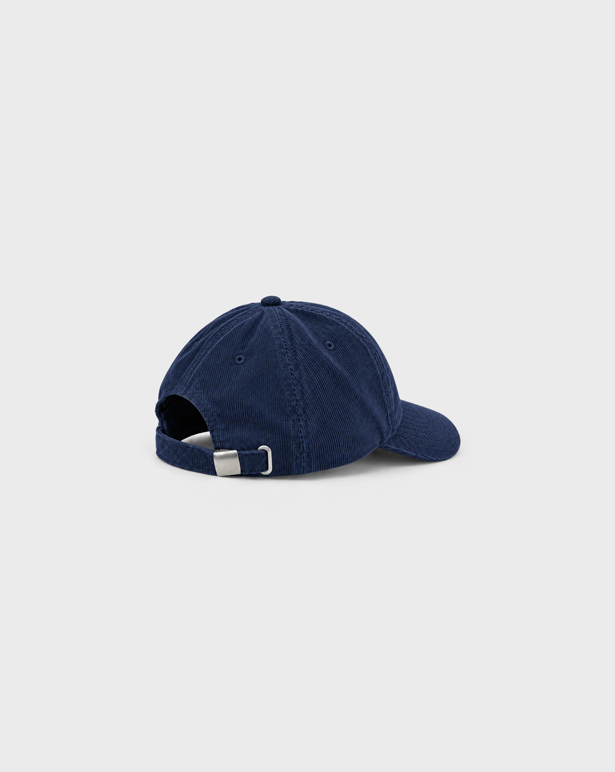Brine and Dandy Cord Cap in Navy, unprinted side view showing natural cord texture and curved peak