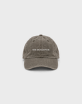 Ssh Hungover - Washed Brown Cap, front view with white SSH HUNGOVER lettering