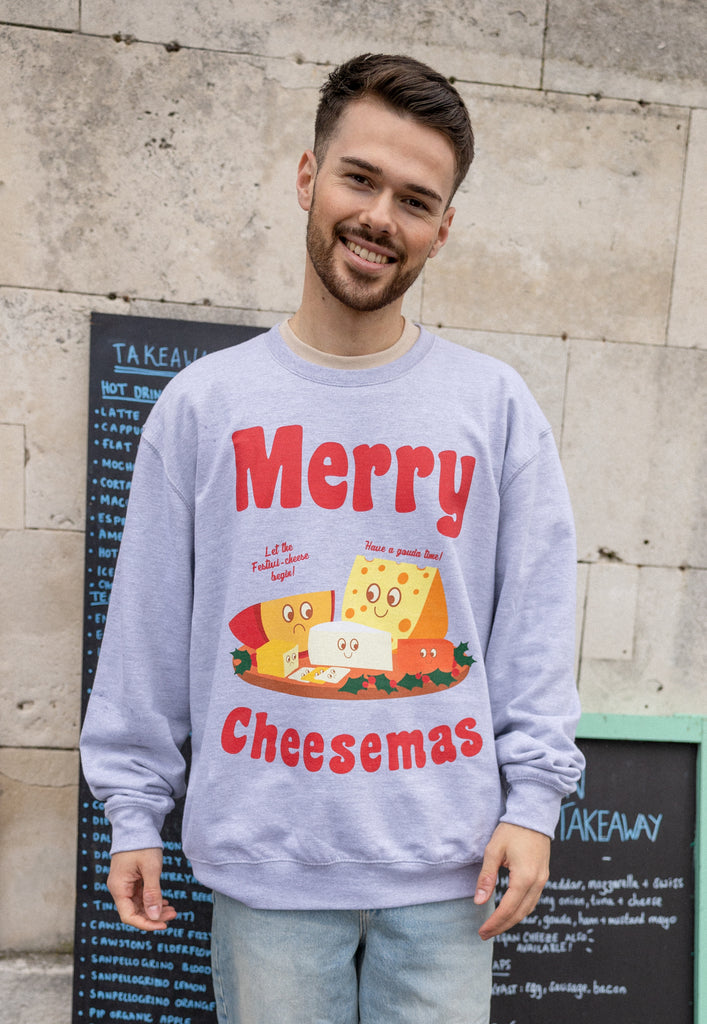 men's festive food slogan sweatshirt