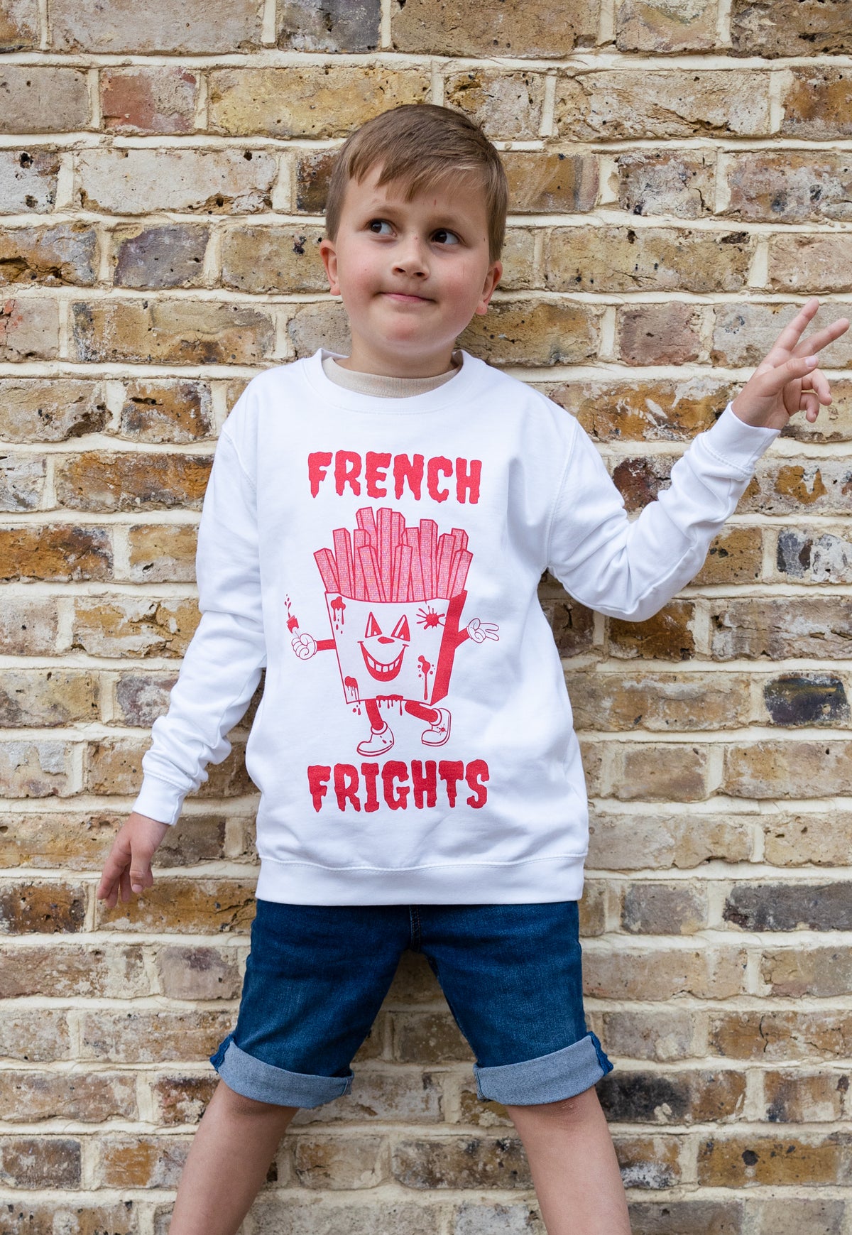 French shop slogan sweatshirt