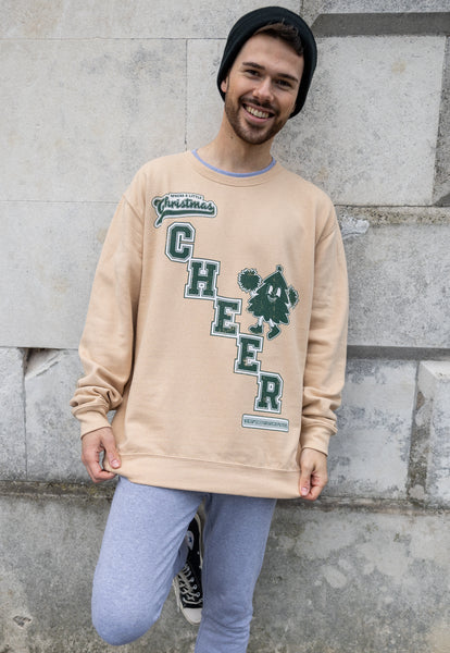 mens varsity style christmas jumper