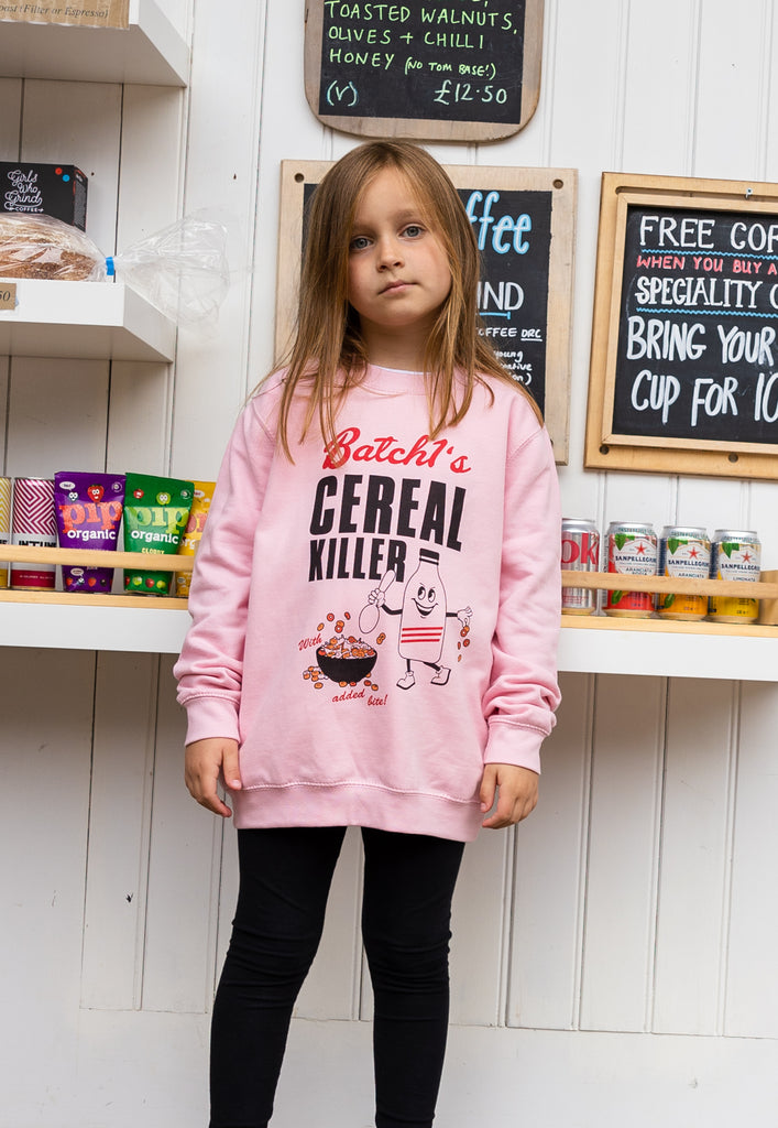 Kid's scary food graphic jumper