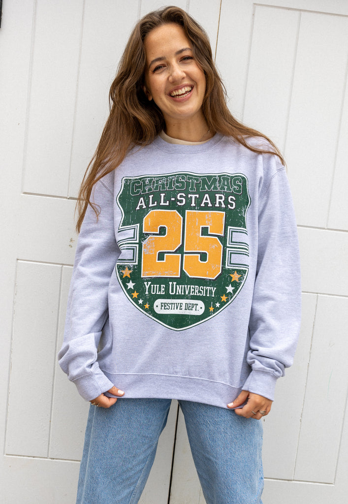 women's college style sweatshirt 