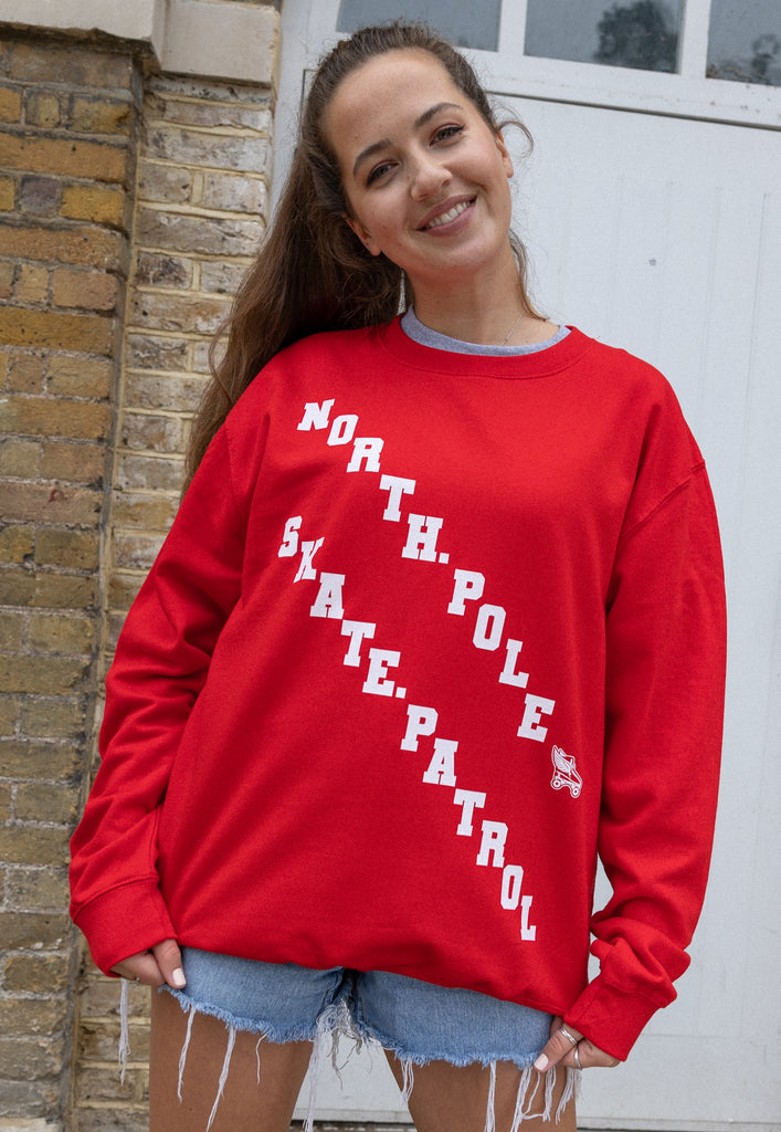 women's christmas slogan sweatshirt