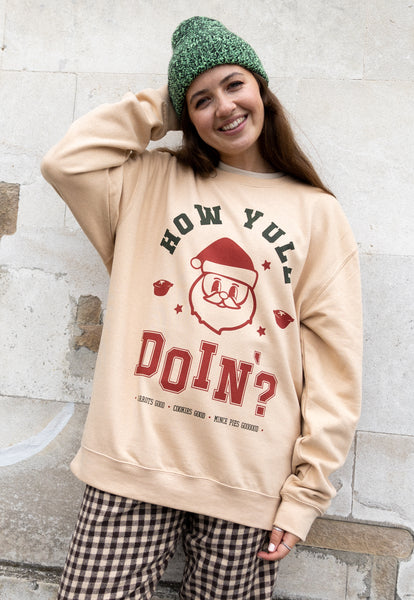 women's vintage style slogan sweatshirt