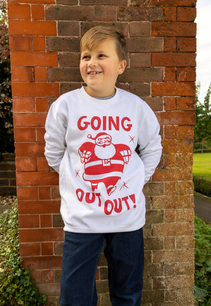 kid's vintage style christmas jumper