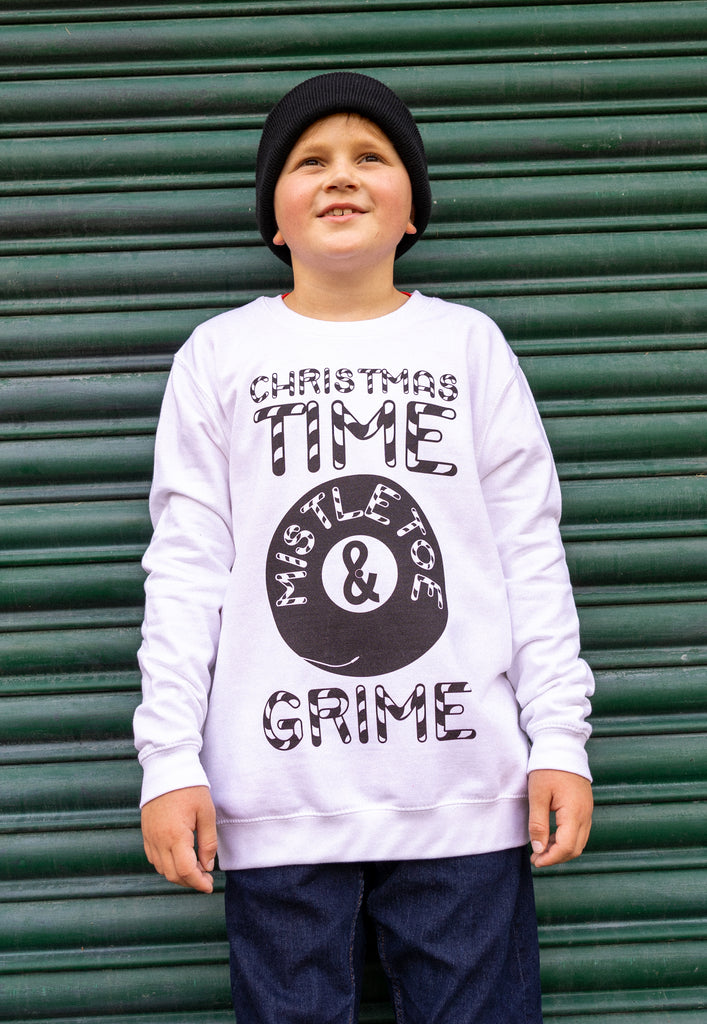 kid's christmas graphic sweatshirt 