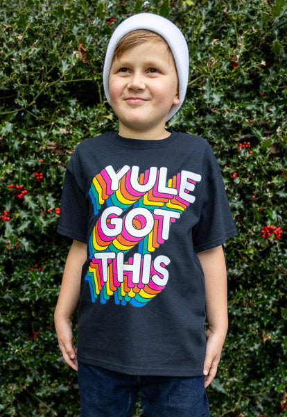 kid's christmas slogan top