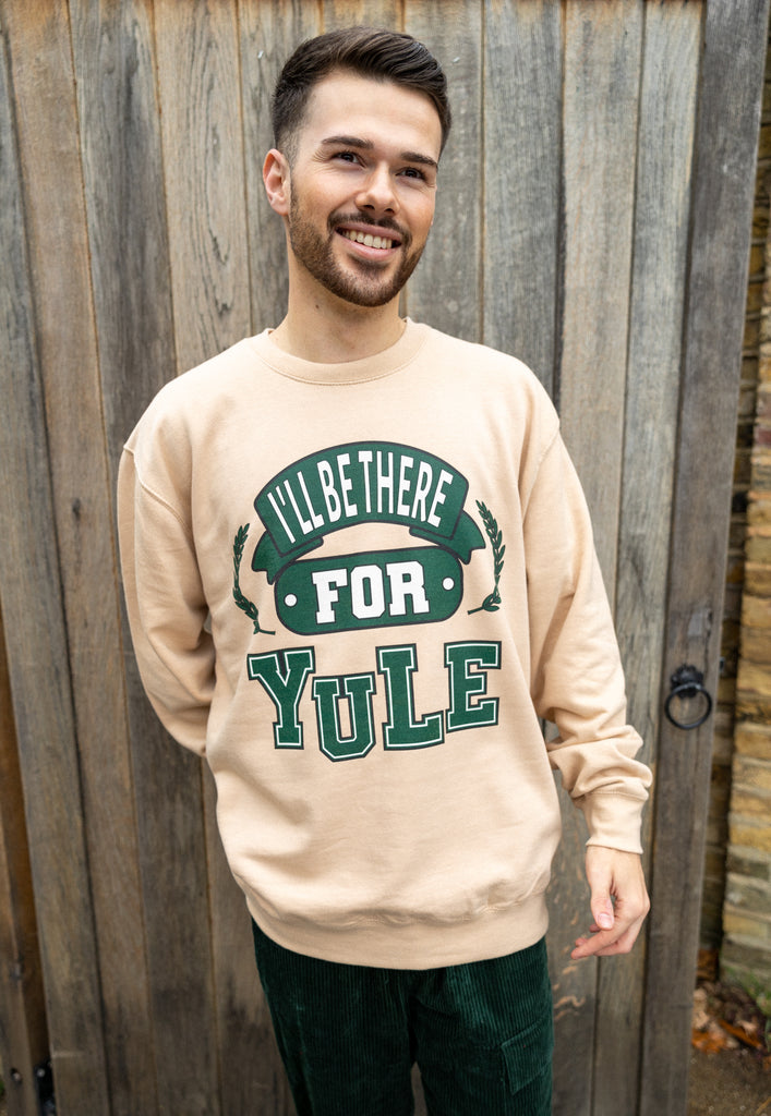men's college style sweatshirt