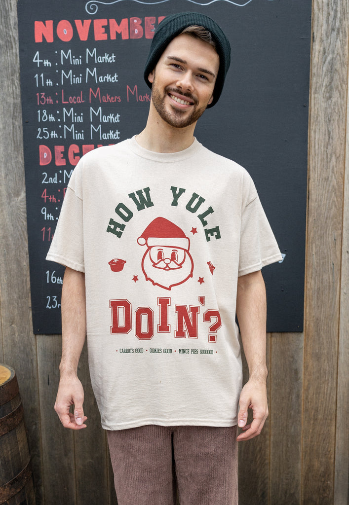 men's christmas slogan tshirt