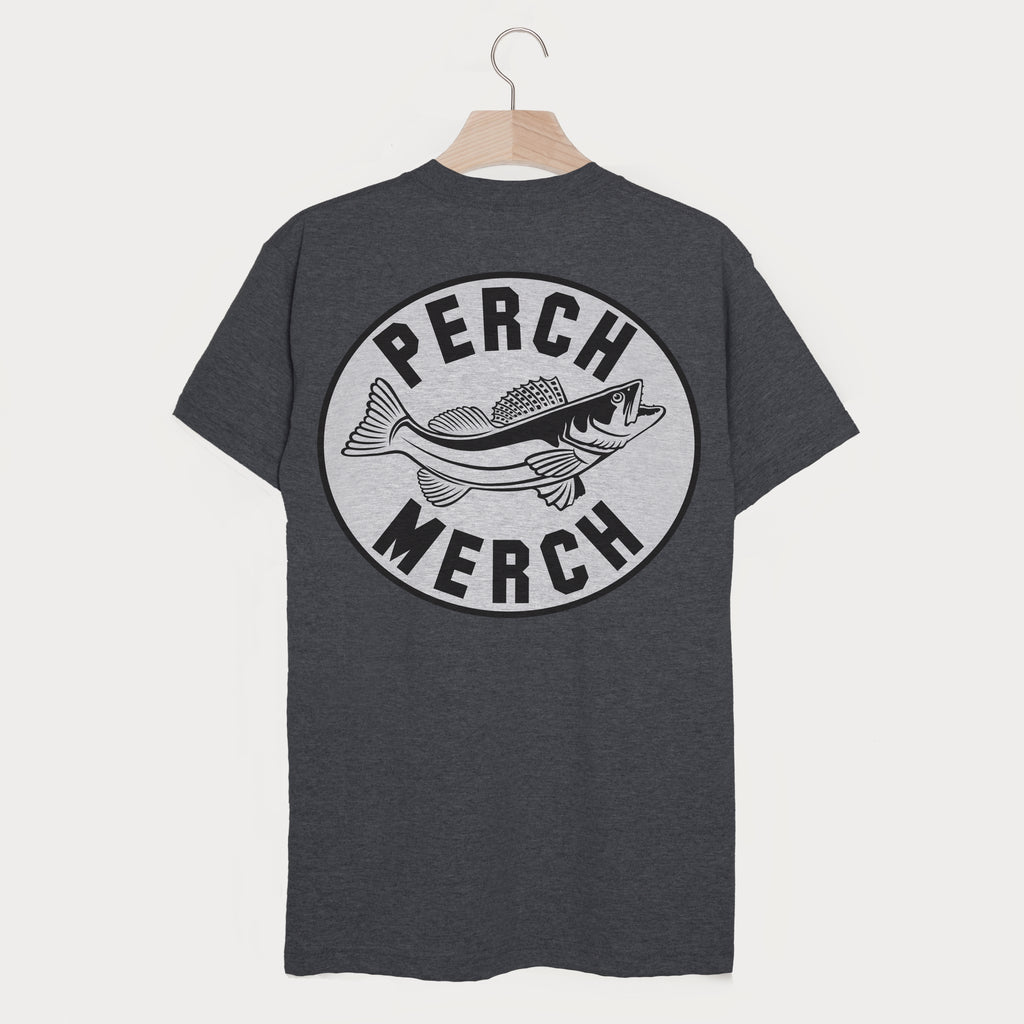 Perch Merch Men's Fishing Slogan T Shirt