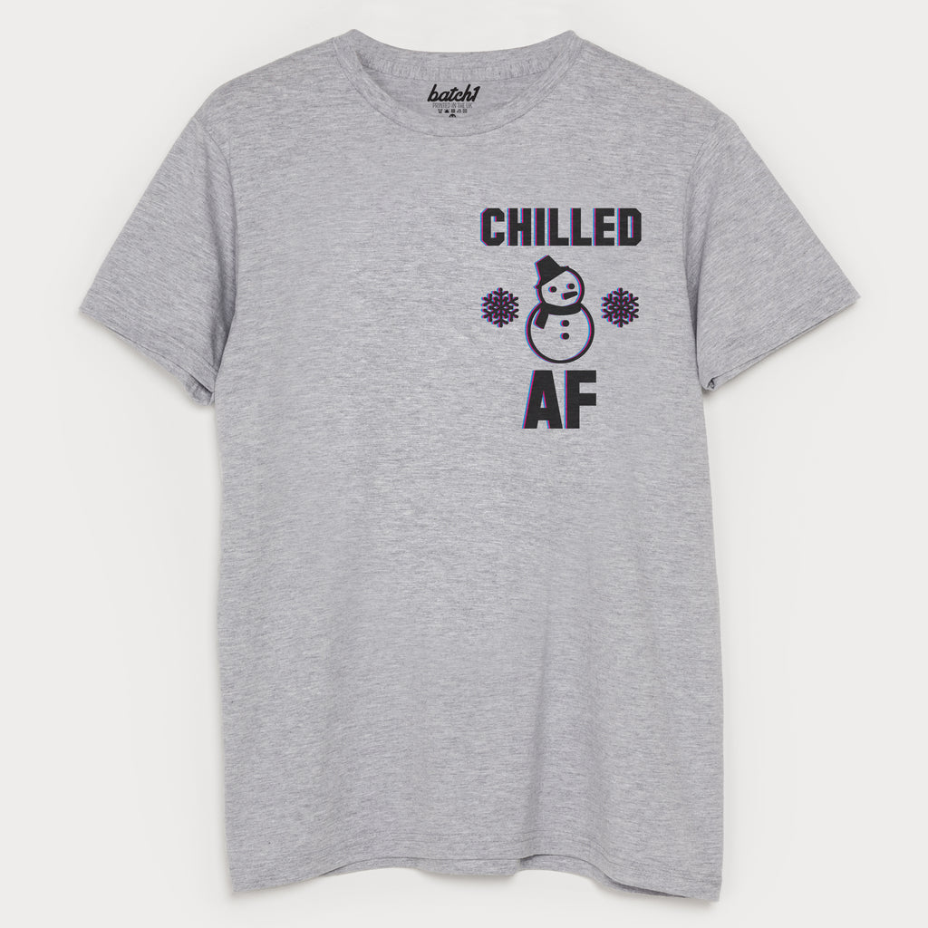 Chilled AF Men's Winter Slogan T-Shirt – Batch1