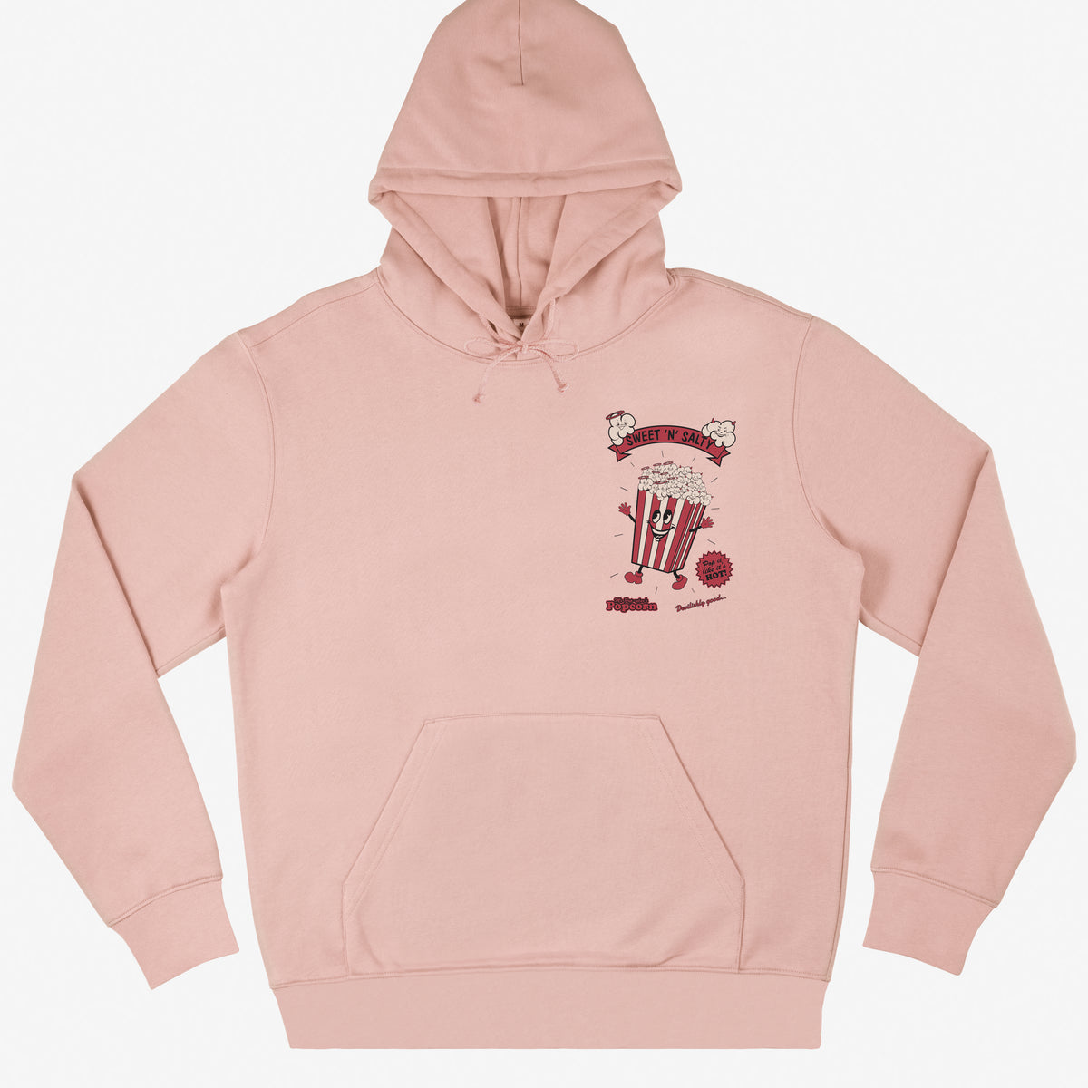 Sweet and Salty Popcorn Peach Hoodie Batch1