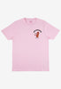 frost left chest vintage food printed tshirt in Pink
