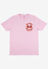 Pink Tshirt with blood orange front logo 