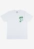 Small front pancake slogan graphic t-shirt in white