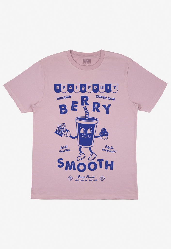 Flatlay of Berry Smooth Slogan tshirt