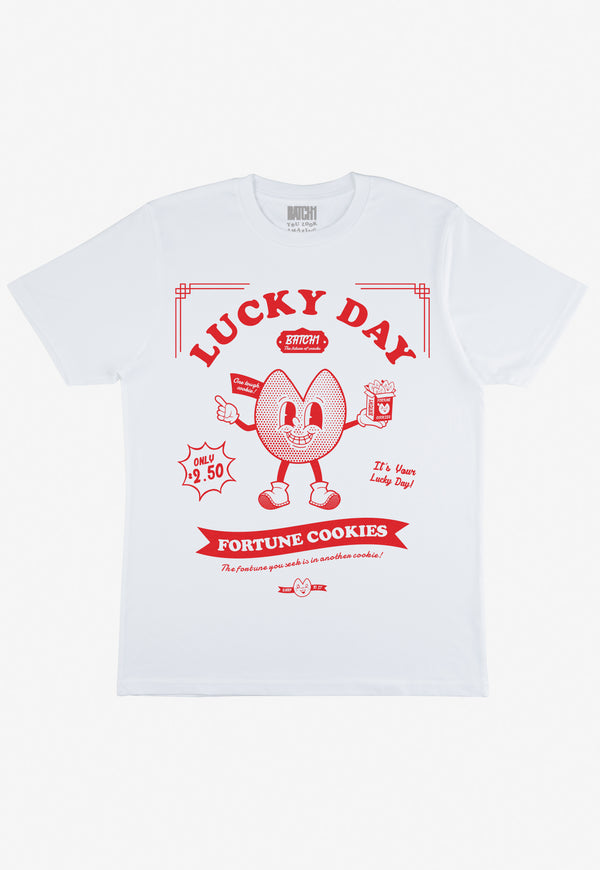 vintage style cookie character graphic print white tshirt