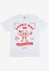 vintage style cookie character graphic print white tshirt