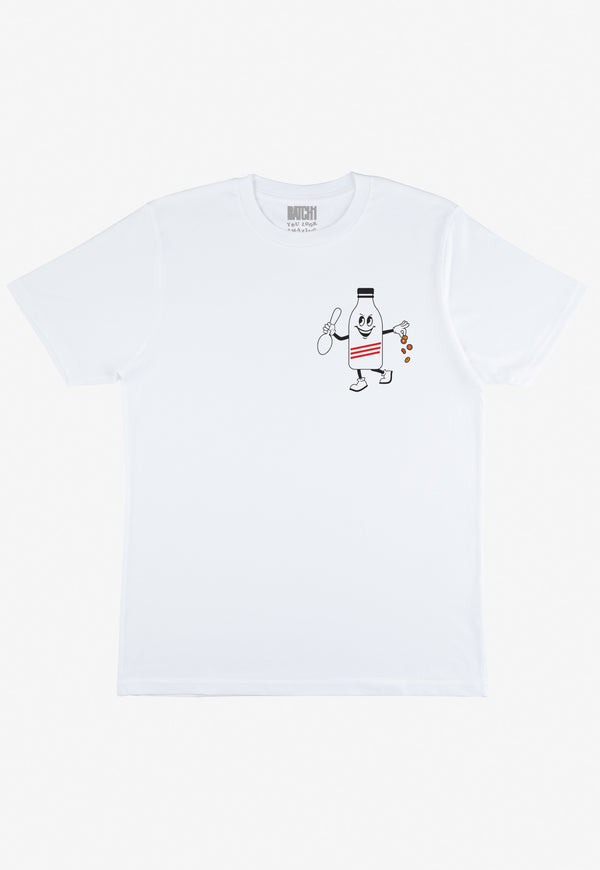 Cereal Killer Unisex Graphic T-Shirt in White