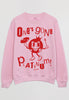 Flatlay of pink sweatshirt with "One's Gone Platinum"Jubilee slogan 