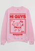Flatlay of Hi Guys slogan sweatshirt 