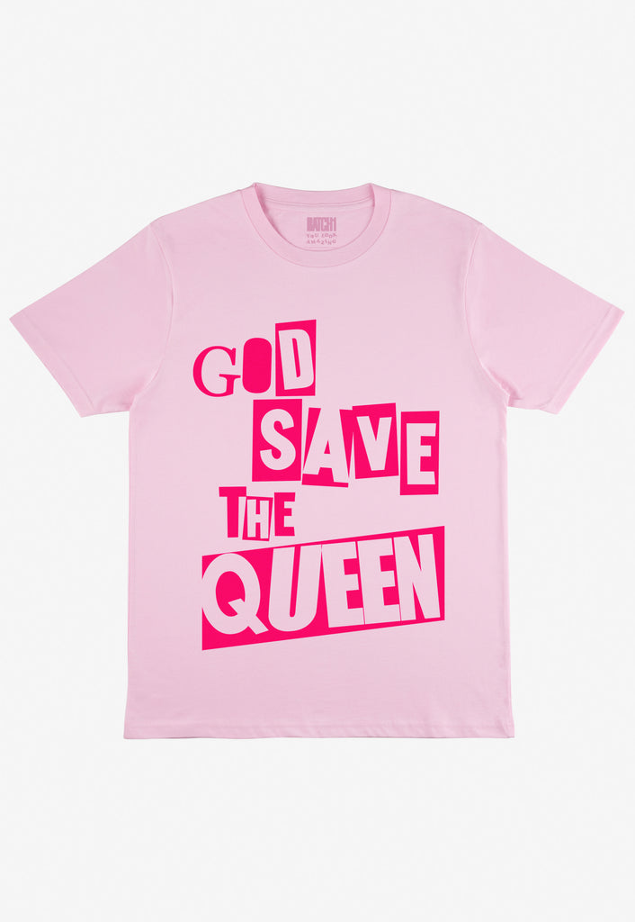 Flatlay of God Save The Queen Platinum Jubilee Souvenir T-Shirt 