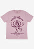 Flatlay of dusty purple unisex tshirt with 'Lovely Jubilee" slogan and crown character graphic